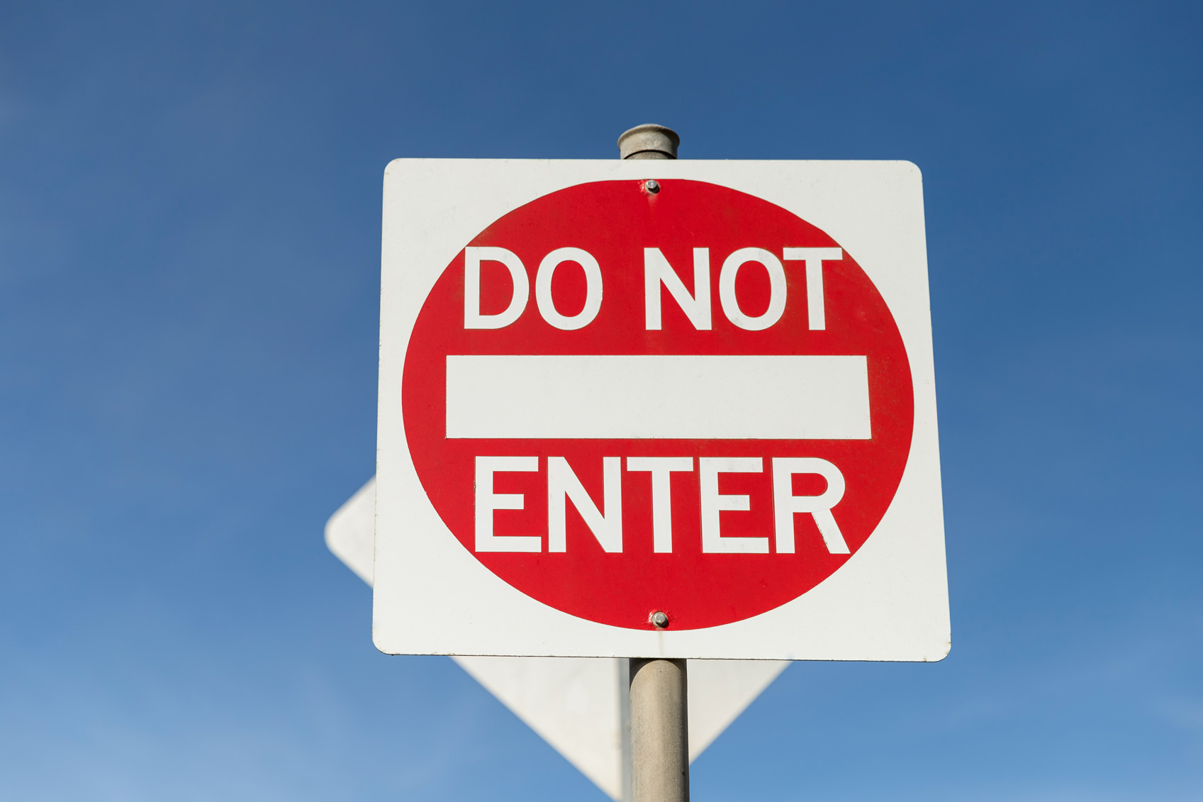 Do not enter highway sign